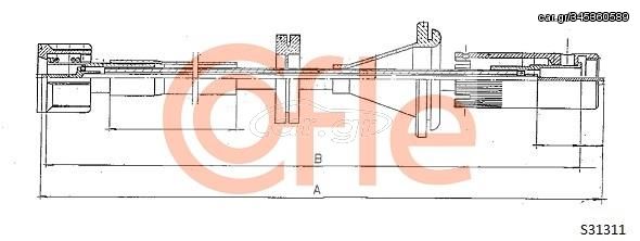 ΣΥΡΜΑ ΚΟΝΤΕΡ AU VW C KM CAVO 80-90 ALL  92S31311 811957801K