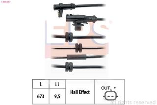 ΑΙΣΘΗΤΗΡΑ ABS ΟΠ. FORD FIESTA VI 08  1960087 8V512C190AB 8V512B372AB 1761113 1894135 8V512C190A1A 1514205 8V512C190AA 8V512B372AC 2094988 131660 1525681