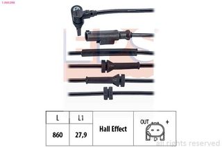 ΑΙΣΘΗΤΗΡΑΣ ABS ΕΜ. ALFA MITO-FIAT PUNTO-  1960098 52070362 55700425 52012825