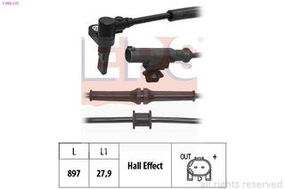 ΑΙΣΘΗΤΗΡΑΣ ABS ΕΜ. OPEL MERIVA B (S10)   1960131 13381154 13277155 1247507 1238730