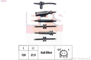 ΑΙΣΘΗΤΗΡΑ ABS FIAT 500L ALL 12  1960139 51938138