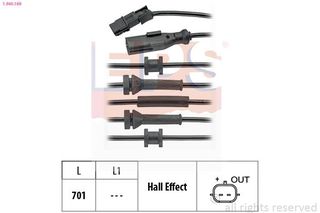 ΑΙΣΘΗΤΗΡΑΣ ABS ΟΠ. RENAULT LAGUNA III 1.  1960169 479500005R 131566 479500001R