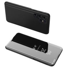 Clear View Case for Samsung A05s with flap - black-thumb-0