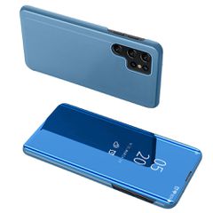 Clear View Case for Samsung A05s with flap - blue-thumb-0