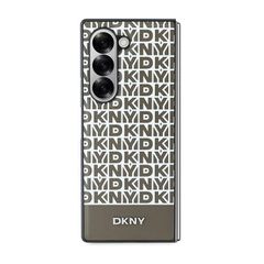 DKNY Repeat Pattern Bottom Stripe Case for Samsung Galaxy Z Fold 6 - Brown-thumb-1