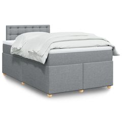 ΚΡΕΒΑΤΙ BOXSPRING ΜΕ ΣΤΡΩΜΑ ΑΝΟΙΧΤΟ ΓΚΡΙ 120X200 ΕΚ. ΥΦΑΣΜΑΤΙΝΟ 3288961