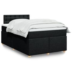 ΚΡΕΒΑΤΙ BOXSPRING ΜΕ ΣΤΡΩΜΑ ΜΑΥΡΟ 120X200 ΕΚ. ΥΦΑΣΜΑΤΙΝΟ 3288963