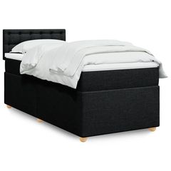 ΚΡΕΒΑΤΙ BOXSPRING ΜΕ ΣΤΡΩΜΑ ΜΑΥΡΟ 90X200 ΕΚ. ΥΦΑΣΜΑΤΙΝΟ 3286579