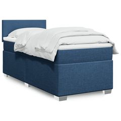 ΚΡΕΒΑΤΙ BOXSPRING ΜΕ ΣΤΡΩΜΑ ΜΠΛΕ 90X200 ΕΚ.ΥΦΑΣΜΑΤΙΝΟ 3285770