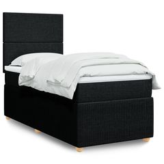 ΚΡΕΒΑΤΙ BOXSPRING ΜΕ ΣΤΡΩΜΑ ΜΑΥΡΟ 80 X 200 ΕΚ. ΥΦΑΣΜΑΤΙΝΟ 3291878