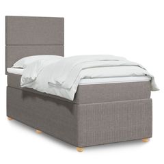 ΚΡΕΒΑΤΙ BOXSPRING ΜΕ ΣΤΡΩΜΑ TAUPE 90X200 ΕΚ. ΥΦΑΣΜΑΤΙΝΟ 3291936