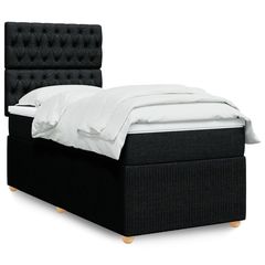 ΚΡΕΒΑΤΙ BOXSPRING ΜΕ ΣΤΡΩΜΑ ΜΑΥΡΟ 90X200 ΕΚ. ΥΦΑΣΜΑΤΙΝΟ 3291948