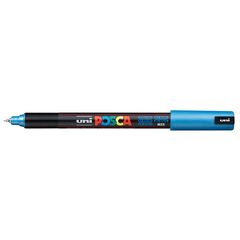 Μαρκαδόρος Uni Posca PC-1MR λεπτή μύτη 0,7mm (μεταλλικό μπλε)