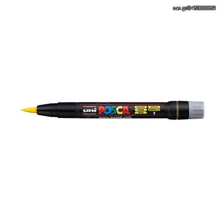 Μαρκαδόρος τύπου πινέλο Uni Posca PCF-350 (Κίτρινο)