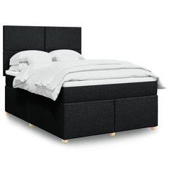 ΚΡΕΒΑΤΙ BOXSPRING ΜΕ ΣΤΡΩΜΑ ΜΑΥΡΟ 140X190 ΕΚ. ΥΦΑΣΜΑΤΙΝΟ 3291270