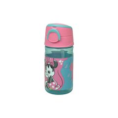 Παγούρι Gim πλαστικό 350ml με καλαμάκι Minnie mode (553-04204)