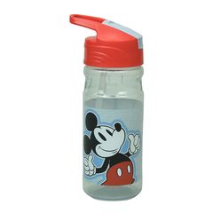 Παγούρι Gim πλαστικό flip με καλαμάκι 500ml Mickey All in the name (553-15203)