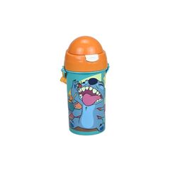 Παγούρι Gim πλαστικό με καλαμάκι 500ml Lilo & Stitch (552-03209)