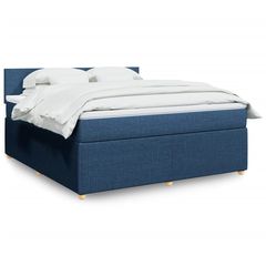 ΚΡΕΒΑΤΙ BOXSPRING ΜΕ ΣΤΡΩΜΑ ΜΠΛΕ 180X200 ΕΚ. ΥΦΑΣΜΑΤΙΝΟ 3287534