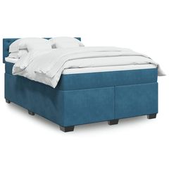 ΚΡΕΒΑΤΙ BOXSPRING ΜΕ ΣΤΡΩΜΑ ΣΚΟΥΡΟ ΜΠΛΕ 140X200 ΕΚ. ΒΕΛΟΥΔΙΝΟ 3286346