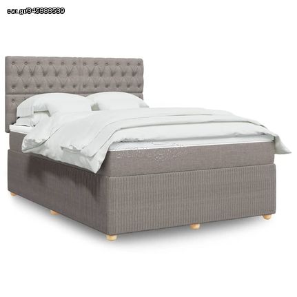 ΚΡΕΒΑΤΙ BOXSPRING ΜΕ ΣΤΡΩΜΑ TAUPE 160X200 ΕΚ. ΥΦΑΣΜΑΤΙΝΟ 3294418