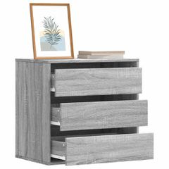 Συρταριέρα Γκρι Sonoma 60x41x58 εκ. από Επεξεργ. Ξύλο 852848