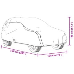 Κουκούλα Αυτοκινήτου για SUV Γκρι XL από Ύφασμα Non Woven 4008942-thumb-9