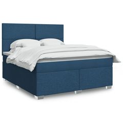 ΚΡΕΒΑΤΙ BOXSPRING ΜΕ ΣΤΡΩΜΑ ΜΠΛΕ 180X200 ΕΚ. ΥΦΑΣΜΑΤΙΝΟ 3292866