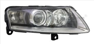 ΦΑΝΑΡΙ ΕΜΠΡΟΣ AUDI A6 C6, 2004-2011, δεξι black chromium-plated, XENON D2S/P21W