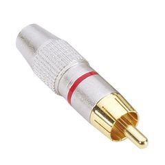 Adam Hall 4 STAR CR2 RED RCA Connector Plug Male - Adam Hall