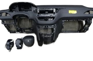 ➤ Σετ αερόσακων airbag + μονάδα 98063150XX για Peugeot 208 2014 1,400 cc