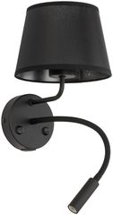 TK LIGHTING WALL LAMP MAJA 10203 1XE27+1XG9 BLACK