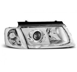 Φανάρια εμπρός Vw Passat B5 (1997-2000) chrome με προτζέκτορες - σετ 2τμχ.