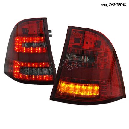 Πισινά Φανάρια Set Για Mercedes-Benz ΜL W163 98-05 Led Κόκκινο/Φιμέ Sonar