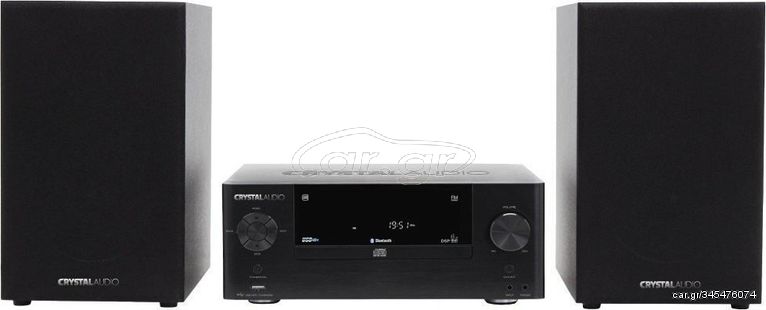 Crystal Audio Μαύρο Ηχοσύστημα 2.0 HBT-3 50W με CD / Digital Media Player και Bluetooth *