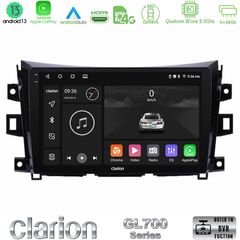 Clarion GL700 Series 8Core Android13 4+64GB Nissan Navara NP300 Navigation Multimedia Tablet 9″ Με Carplay & Android Auto