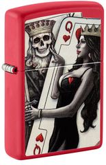 ZIPPO Αναπτήρας - 48624 Skull King Queen