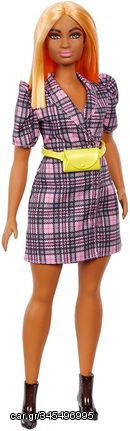 Barbie - Fashionistas Doll - Puff Sleeve Plaid Blazer Dress (GRB53) / Toys