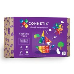 Μαγνητικό παιχνίδι κατασκευών Rainbow Starter Pack 60 τεμ. - Connetix