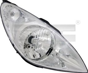 ΦΑΝΑΡΙ ΕΜΠΡΟΣ HYUNDAI i20, 2008-2012, δεξι, με ηλεκτρικό μοτέρ, chromium-plated, H4