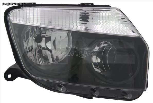 ΦΑΝΑΡΙ ΕΜΠΡΟΣ DACIA DUSTER 2010-2013, δεξι, insert colour black, H1, H7