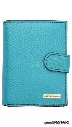 Γυναικείο Δερμάτινο Πορτοφόλι Mario Rossi 078S Sea Green/Black