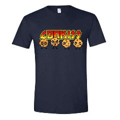 Κοντομάνικη μπλούζα COOKISS ΣΚΟΥΡΟ ΜΠΛΕ