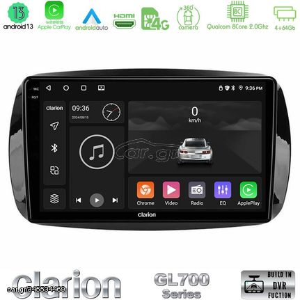 Clarion GL700 Series 8Core Android13 4+64GB Smart 453 Navigation Multimedia Tablet 9″ Με Carplay & Android Auto