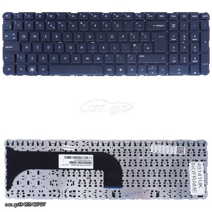 Πληκτρολόγιο Laptop HP	HP ENVY M6  698402-061  uk noframe  keyboard    (Κωδ.40141UKNOFRAME)