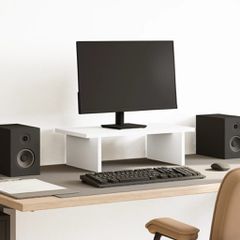 vidaXL Βάση Οθόνης Λευκή 50 x 27 x 15 εκ. από Επεξεργασμένο Ξύλο
