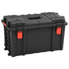 vidaXL Θήκη Πτήσης Φορητή Μαύρη 57x35x32,5 εκ. από Πολυπροπυλένιο