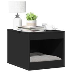 vidaXL Τουαλέτα Γάτας Περίφραξη Μαύρο 47x59x42 εκ. Επεξεργασμ. Ξύλο