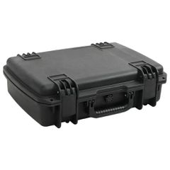 vidaXL Θήκη Πτήσης Φορητή Μαύρη 50,5x37x14,5 εκ. από Πολυπροπυλένιο