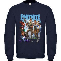 Παιδικό φούτερ Fortnite ΣΚΟΥΡΟ ΜΠΛΕ-thumb-0